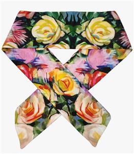 دستمال گردن زنانه طرح گل 2929