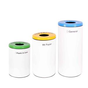 سطل سه قلو بازیافتیMA565 W - سفید