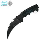 چاقوی کمپینگ کارامبیت(Karambit) دسته مشکی(3228A) با غلاف