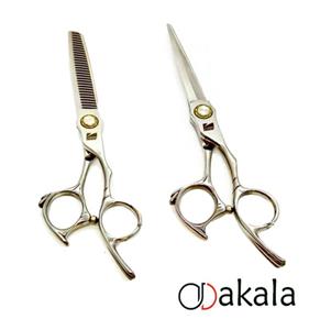 ست قیچی آرایشگری فینی 6 اینچ مدل پیچ بلبرینگی دسته طرح دار