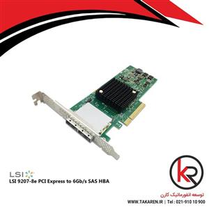 کارت HBA مدل LSI 9207-8e PCI Express to 6Gb/s SAS