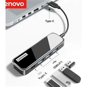 هاب مبدل 4 پورت لنوو EC04 ا Lenovo EC04 4Port PD Type C HUB