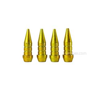 سر والف فلزی طرح فشنگ 4 سانتی متری بسته 4 عددی