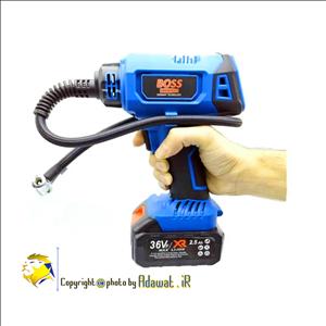 پمپ باد شارژی و فندکی 2 کاره باس 36 ولت دیجیتالی مدل B-co