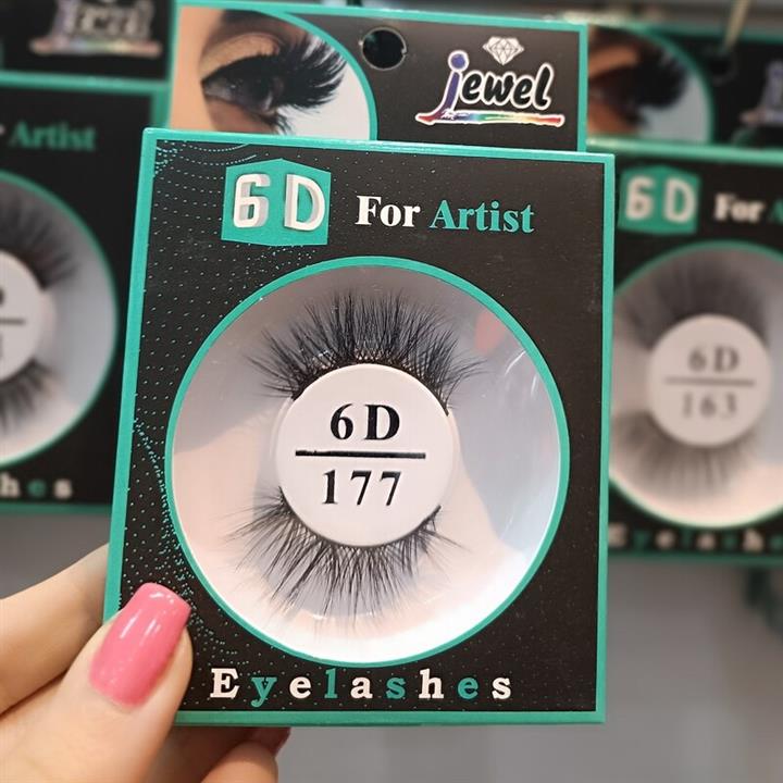 مژه مصنوعی جفتی شش بعدی 6D-Artist یکسره مدل GE-1523 جول Jewel کد 161-163-177