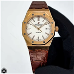 ساعت مردانه ای پی بند چرم اتوماتیک Audemars Piguet Royal Oak OS76180