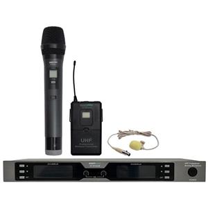 میکروفون بیسیم دستی و یقه ای دو کانال ای ای پی پرو AP-M700HB