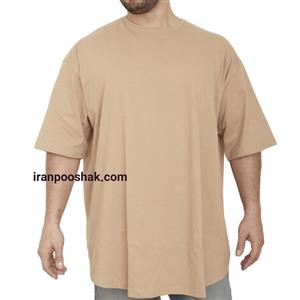 تیشرت اورسایز کرمی oversize
