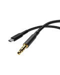 کابل تبدیل USB-C به AUX پاورولوژی Powerology Braided AUX Type-C Audio Cable PCAX12BK