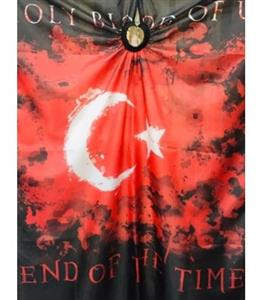 پیشبند آرایشگری مشتری طرح پرچم ترکیه Turkish flag cutting cape