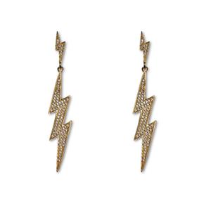 گوشواره جواهری طلایی مدل آرزان