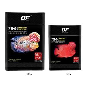غذای ماهی فلاور رشد هد و رنگ اوشن فری FH-G1 حجم 500 گرم 