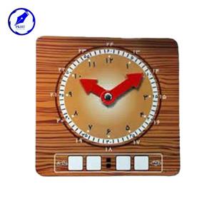 ساعت مقوایی طرح چوب آموزشی وایت بردی