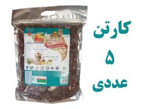 کارتن 5 تایی چای بهشت دمنوش میوه ای هل و گل فله یک کیلویی