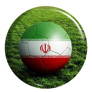 پیکسل  فلوریزا طرح ایران و توپ فوتبال کد 002 Feloriza iran national team football pixel button