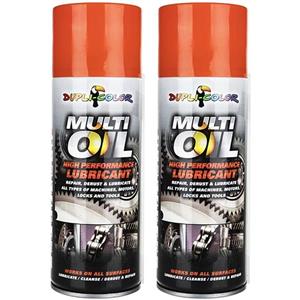 اسپری روان کننده و زنگ بر دوپلی کالر مدل Multi Oil حجم 400 میلی لیتر بسته 2 عددی 