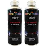 اسپری رنگ دودی چراغ و طلق خودرو دوپلی کالر مدل BLACK TRANSPARENT حجم 40 میلی لیتر بسته 2 عددی