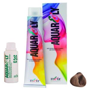 کیت رنگ مو آکوارلی شماره 7D حجم 100 میلی لیتر