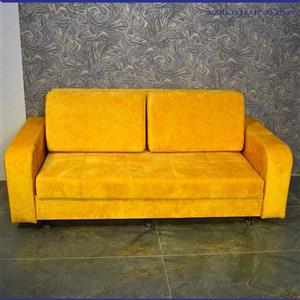 مبلمان تختخوابشو دو نفره عرض 155 زرد تندیس