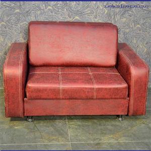 مبلمان تختخوابشو یک و نیم نفره عرض 100 زرشکی تندیس