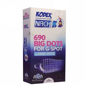 کاندوم کدکس KODEX مدل خاردار بیگ دات ۶۹۰G-SPOT