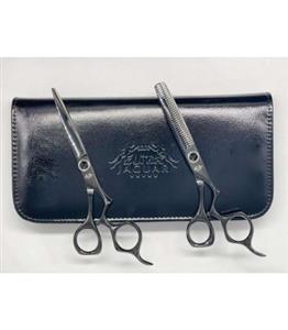ست دو عددی قیچی آرایشگری جگوار کات و کوتاهی/پیتاژ Jaguar Barbery Scissors LF-603B