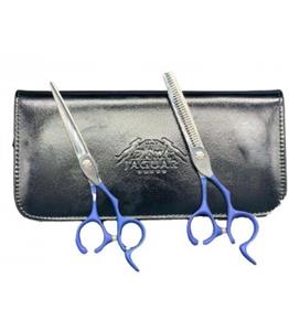 ست دو عددی قیچی آرایشگری جگوار کات و کوتاهی/پیتاژ Jaguar Barbery Scissors LF-604BL
