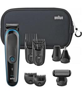 ماشین اصلاح چند منظوره (سر و صورت و بدن) براون 9 در 1 همراه ژیلت Braun Grooming MGK 3980