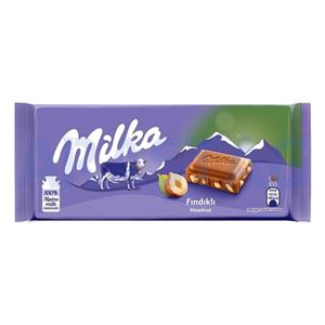 شکلات فندقی میلکا Milka وزن 100 گرمی 