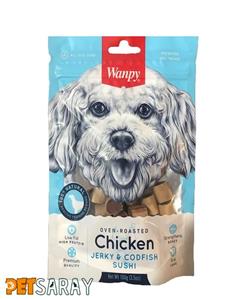 غذای تشویقی سگ ونپی مدل Chicken Jerky And Codfish Sushi وزن 100 گرم
