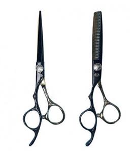 ست دو عددی قیچی آرایشگری جگوار کات و کوتاهی/پیتاژ Jaguar LF-602-1GB