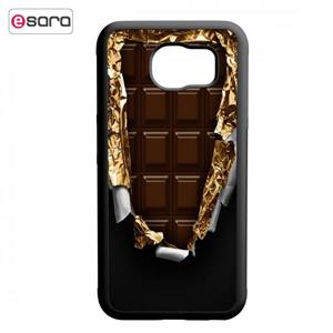 کاور طرح شکلات کد 0655 مناسب برای گوشی موبایل سامسونگ galaxy s6 edge 