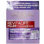 کرم روز ضد پیری و پر کننده لورآل سری Revitalift Filler حاوی هیالورونیک اسید 50 میل