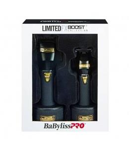 ست دو عددی ماشین اصلاح سر و صورت بابیلیس پرو بوست پلاس مشکی BaByliss PRO Black FX Boost  Clipper Trimmer Set (FXHOLPKCTB-B)