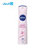 اسپری ضد تعریق زنانه نیوآ NIVEA مدل Pearl & Beauty پودری حاوی عصاره مروارید حجم 150 میلی‌لیتر