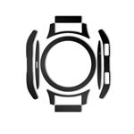بسته 2 عددی برچسب ماهوت مدل Black-color-shades Special مناسب برای ساعت هوشمند Samsung Galaxy Watch 46mm