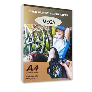 کاغذ 115 گرم Mega فتوگلاسه 100 برگی A4
