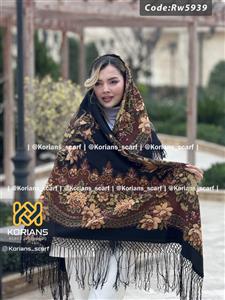روسری ترکمنی پشمی مدل مریم 