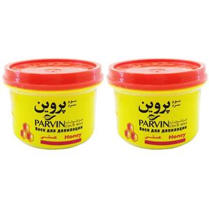 موم سرد پروین مدل Honey حجم 750 گرم بسته 2 عددی 