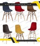 صندلی رستورانی برند H&M مدل السا پایه ایفلی روکش پارچه