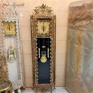 ساعت ایستاده برنزی مدل گل نقلی طراحی شیک و به روز با ضمانت رنگ و دوام بدنه