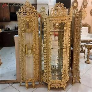 ست ساعت ایستاده و بوفه سه طبقه طرح آفتابگردان بدنه آلیاژ با دوام و رنگ ثابت