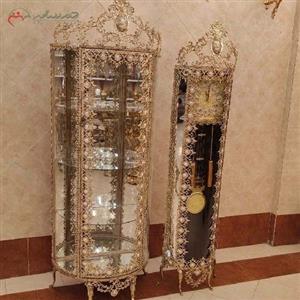 ست ساعت ایستاده و ویترین مدل گل آفتابگردان بزرگ و طراحی شیک و به روز کد 8005m