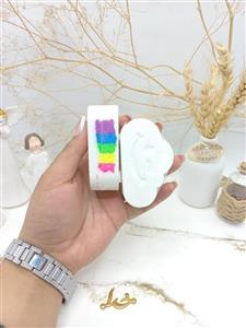 کوکتل طرح ابر رنگین کمان 80 گرم فوق العاده با کیفیت با جوشش بالا (طرح لبخند)