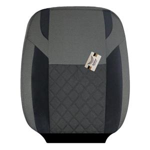 روکش صندلی خودرو کوییک و تیبا 2، جودون طوسی تیره، لمسه مشکی