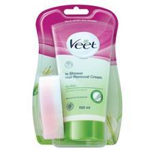 کرم موبر بدن زیر دوش ویت مخصوص پوست خشک 150ml Veet In Shower For Dry Skin Body Hair Removal Cream 