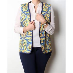 جلیقه سنتی کاشی زرد