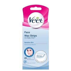 نوار موبر ویت مخصوص صورت 20 عددی Veet For Face Hair Remover Strips 20pcs