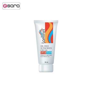 کرم ضد افتاب بدون رنگ لامینین SPF60 مناسب پوست چرب معمولی حجم 50 میل Laminin Sunscreen Cream For Oily And Normal Skin 