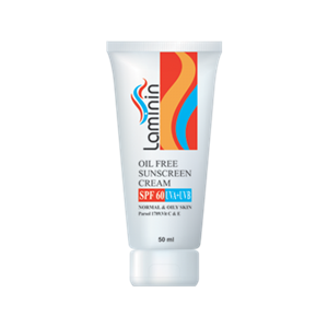 کرم ضد آفتاب بدون رنگ لامینین SPF60 مناسب پوست چرب  و معمولی حجم 50 میل Laminin Sunscreen Cream SPF60 For Oily And Normal Skin